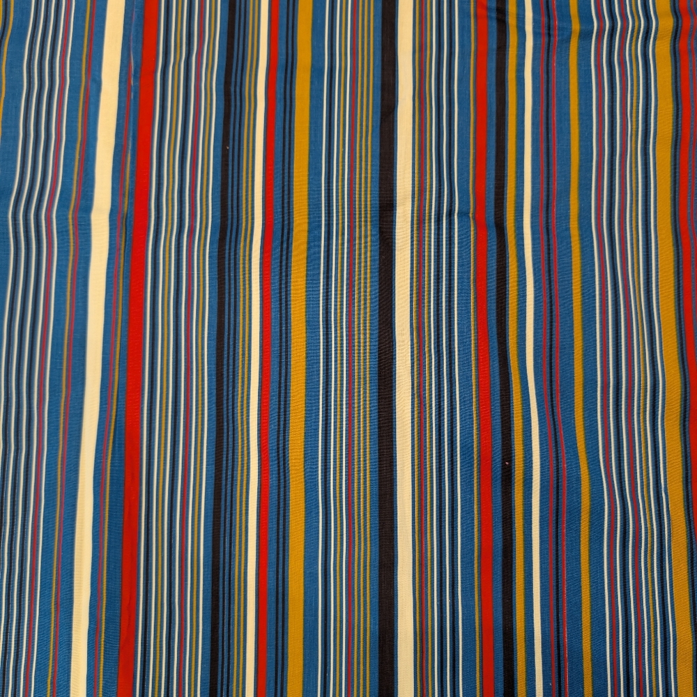 Multi-Color Blue Striped Cut Fabric